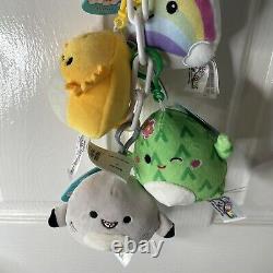 Bundle Lot Of 12 Squishmallows 3.5 Inch Clip On Plush Includes Hang Chain Rare