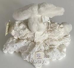 Bunnies By The Bay Cricket White Bunny Rabbit Plush #207 Pom Pom Dress 1997