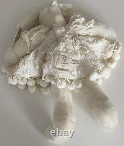 Bunnies By The Bay Cricket White Bunny Rabbit Plush #207 Pom Pom Dress 1997