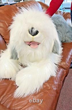 CWC Old English Sheepdog 58 Cuddly Plush Laying Realistic Dog