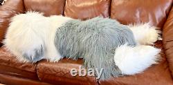 CWC Old English Sheepdog 58 Cuddly Plush Laying Realistic Dog