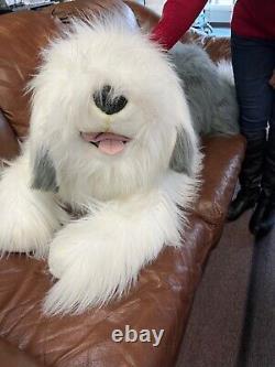 CWC Old English Sheepdog 58 Cuddly Plush Laying Realistic Dog