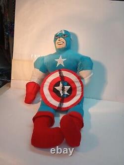 Captain America Marvel Comics Stuffed Animal Plush Large Pillow! Save The World