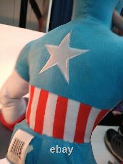 Captain America Marvel Comics Stuffed Animal Plush Large Pillow! Save The World