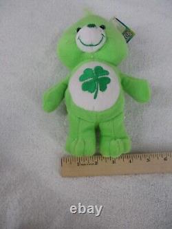 Care Bears Good Luck Bear Green Clover Stuffed Animal Plush Toy NWT