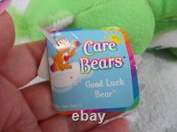 Care Bears Good Luck Bear Green Clover Stuffed Animal Plush Toy NWT