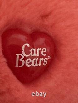 Care Bears JUMBO 26 SMART HEART Apple Plush Pink 2005 Stuffed Animal HTF Rare