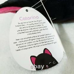 Catarina the 5 Black Pink Halloween Cat Kitty Squishmallow Stuffed Animal Plush