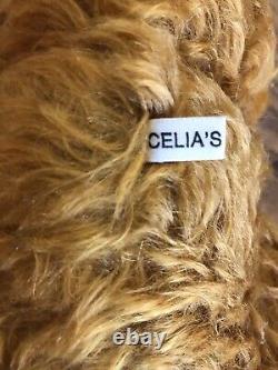 Celia's Teddies Ginger Cat Plush Mohair 18 Orange Jointed Stuffed Animal HTF