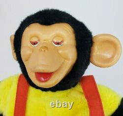 Cheerful Chimp Monkey Mr Bim Zippy Rubber Face Stuffed Animal Plush Green Tradng
