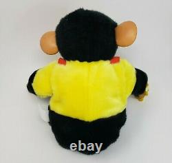 Cheerful Chimp Monkey Mr Bim Zippy Rubber Face Stuffed Animal Plush Green Tradng