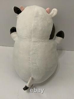 Cliff the 11 HUG MEES Rare Standing B&W Cow Squishmallow Stuffed Animal Plush