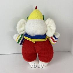Clown Elephant Primary Colors Terry Cloth Rattle Stuffed Animal Plush Toy 8
