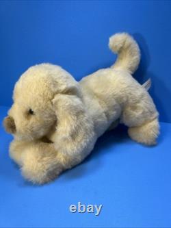 Collectors Club Golden Lab Puppy Dog Plush 12 Beige Fluffy Nose 1994 Yellow Tan