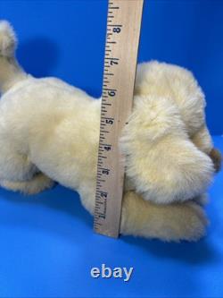 Collectors Club Golden Lab Puppy Dog Plush 12 Beige Fluffy Nose 1994 Yellow Tan