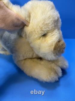 Collectors Club Golden Lab Puppy Dog Plush 12 Beige Fluffy Nose 1994 Yellow Tan