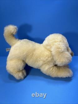 Collectors Club Golden Lab Puppy Dog Plush 12 Beige Fluffy Nose 1994 Yellow Tan