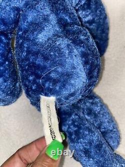 Commonwealth Blue Teddy Bear Plush Chenille Bean Bag Stuffed Animal 1999 1994