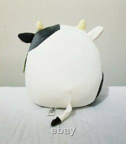 Connor the 12 Black White Cow Squishmallow Stuffed Animal Plush
