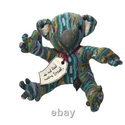 Coogi Koala Bear Australia Stuffed Animal Plush Sweater 3D Knit Wool Do Not Feed