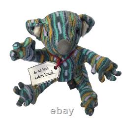 Coogi Koala Bear Australia Stuffed Animal Plush Sweater 3D Knit Wool Do Not Feed