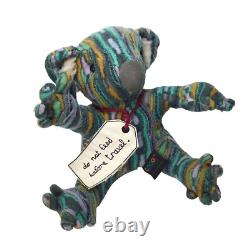 Coogi Koala Bear Australia Stuffed Animal Plush Sweater 3D Knit Wool Do Not Feed