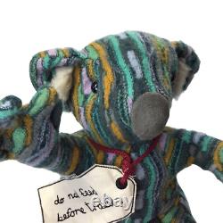 Coogi Koala Bear Australia Stuffed Animal Plush Sweater 3D Knit Wool Do Not Feed