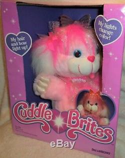 CuddleBrites Rosyshine Pink Fiber Optic Plush Dreamworks 1991 Brand New Gorgeous