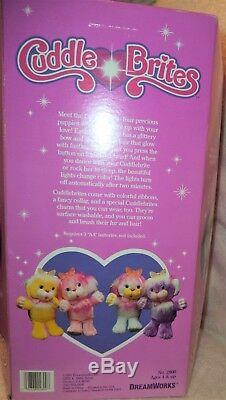 CuddleBrites Rosyshine Pink Fiber Optic Plush Dreamworks 1991 Brand New Gorgeous