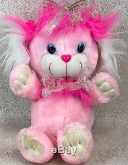 CuddleBrites Rosyshine Pink Fiber Optic Plush Dreamworks 1991 No Plastic Heart