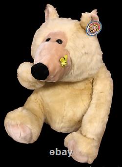 Cuddletown Jumbo Teddy Bear Plush Huge Stuffed Animal Beige Bumble Bee Toy 30