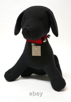 D. Stephens 13 Christmas Plush Jingle Labrador Black Labrador Dog Velvet Ribbon