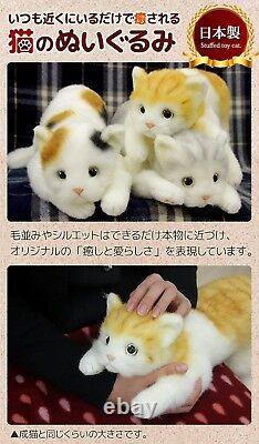 DOUSIN Made in Japan Realistic cat stuffed toy Plush Blackcat L eyesight 58cm