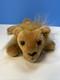 Dakin Lion Plush 10 Tan 1978 Stuffed Animal Toy Laying Nut Shell Stuffing Rare