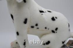 Dalmatian Puppy REALISTIC Lifelike Sitting Stuffed Animal Plush by Hansa New