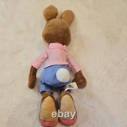 Disney Brer Rabbit Splash Mountain Official 19 Plush Stuffed Animal Pink Shirt