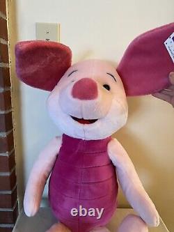 Disney PIGLET Plush Winnie the Pooh 24 LARGE Stuffed Animal Vintage KB Toys