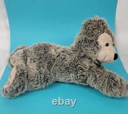 Disney Pre Duffy Laying Down Plush Gray Stuffed Animal Doll 16 Soft