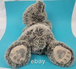 Disney Pre Duffy Laying Down Plush Gray Stuffed Animal Doll 16 Soft