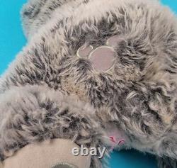 Disney Pre Duffy Laying Down Plush Gray Stuffed Animal Doll 16 Soft