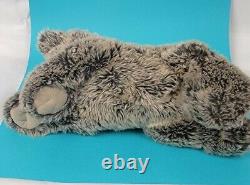 Disney Pre Duffy Laying Down Plush Gray Stuffed Animal Doll 16 Soft