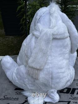 Disney Snowflake Pals Eeyore White Silver Plush Stuffed Animal 36 withScarf NWT