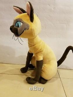 Disney Store Siamese Cat plush 13 Lady & the Tramp Si & Am stuffed animal toy