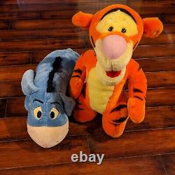 Disney Tigger Eeyore Mattel Plush 22 LARGE Standing Stuffed Animal Toy