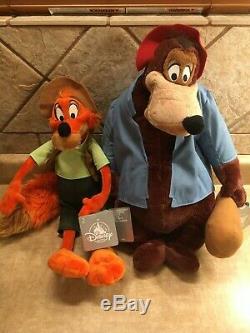 Disney World Disneyland Brer Bear Fox Splash Mountain Plush Stuffed Animals Nwt