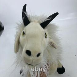 Ditz Design Kids Toy Stuffed Plush Animals Mountain Goat Medium White 24 x10