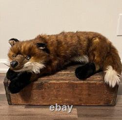 Ditz Designs Red Fox Handmade 32 Plush Stuffed Animal Realistic Life Like EUC