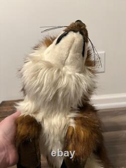 Ditz Designs Red Fox Handmade 32 Plush Stuffed Animal Realistic Life Like EUC
