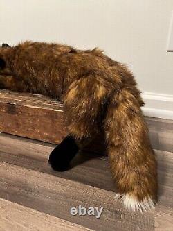 Ditz Designs Red Fox Handmade 32 Plush Stuffed Animal Realistic Life Like EUC