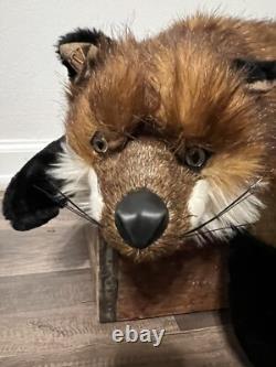 Ditz Designs Red Fox Handmade 32 Plush Stuffed Animal Realistic Life Like EUC